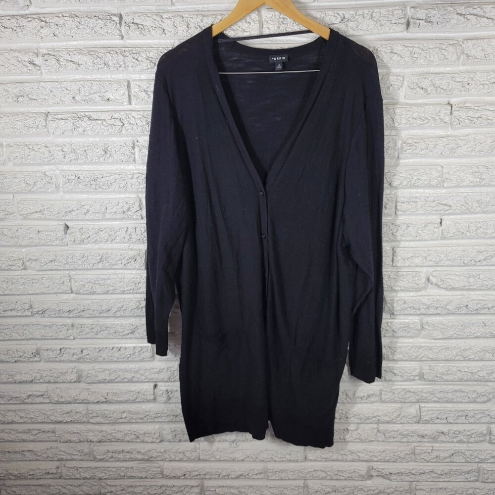 4X Torrid Black Women's Cardigan Sweater